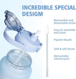 FlexiBelt Unbreakable Water Bottle for Home with Motivational Time Marker