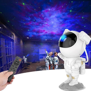 AstroGlow | Astronaut Galaxy Projector - 360 Magnetic Head Rotation, Remote Control