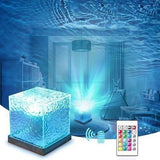 LumeAura Rotating Water Ripple Night Light Aura Lamp