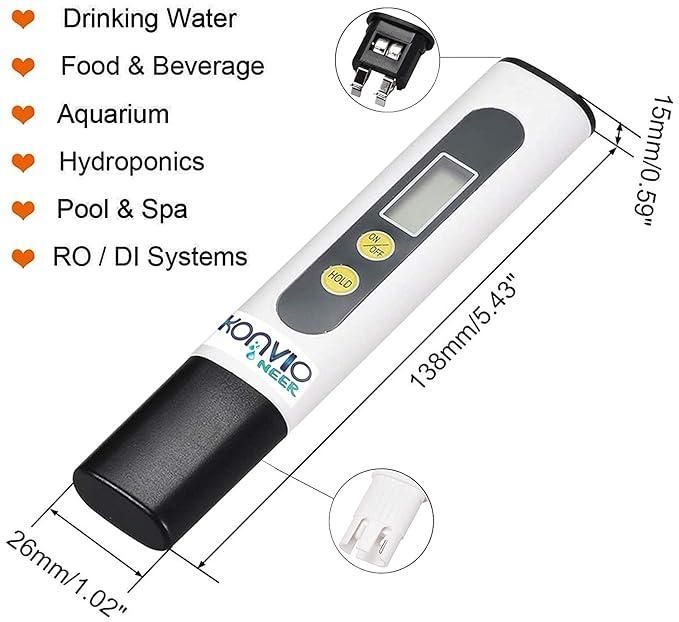 SipTrack TDSGo Water TDS Meter Tester