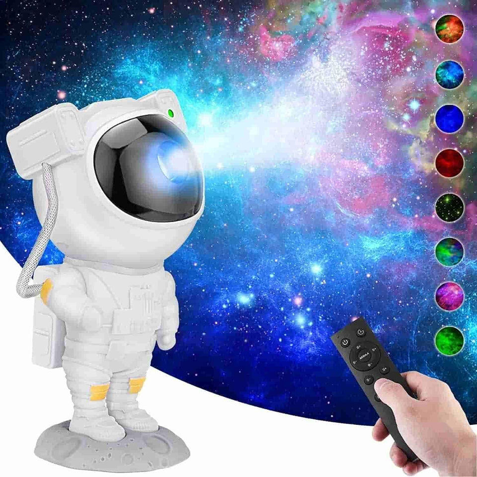 AstroGlow | Astronaut Galaxy Projector - 360 Magnetic Head Rotation, Remote Control