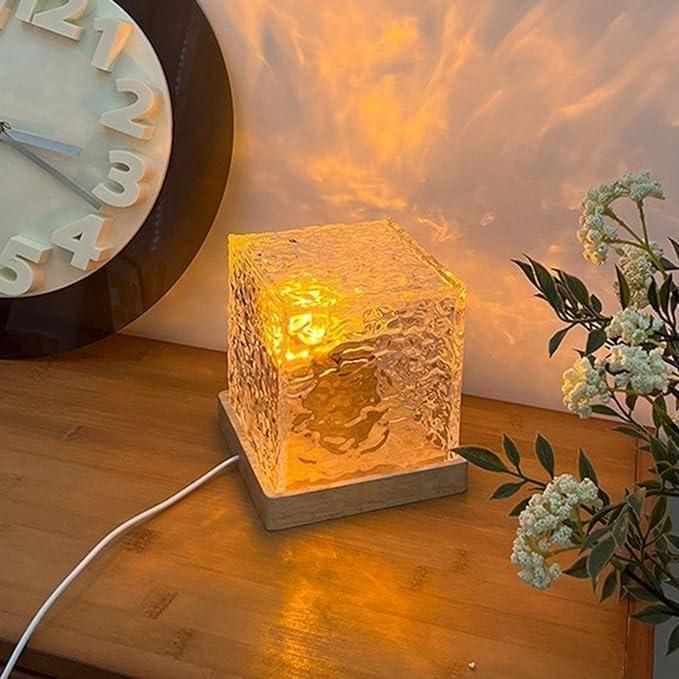 LumeAura Rotating Water Ripple Night Light Aura Lamp