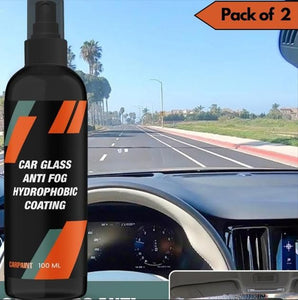 AquaRepel | Car Glass Anti-Fog Hydrophobic Coating 100ml(Pack Of 2)