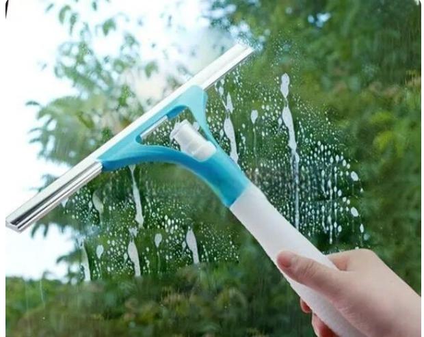 AquaWipe Rubber and Aluminum Wiper with Water Sprayer Tool