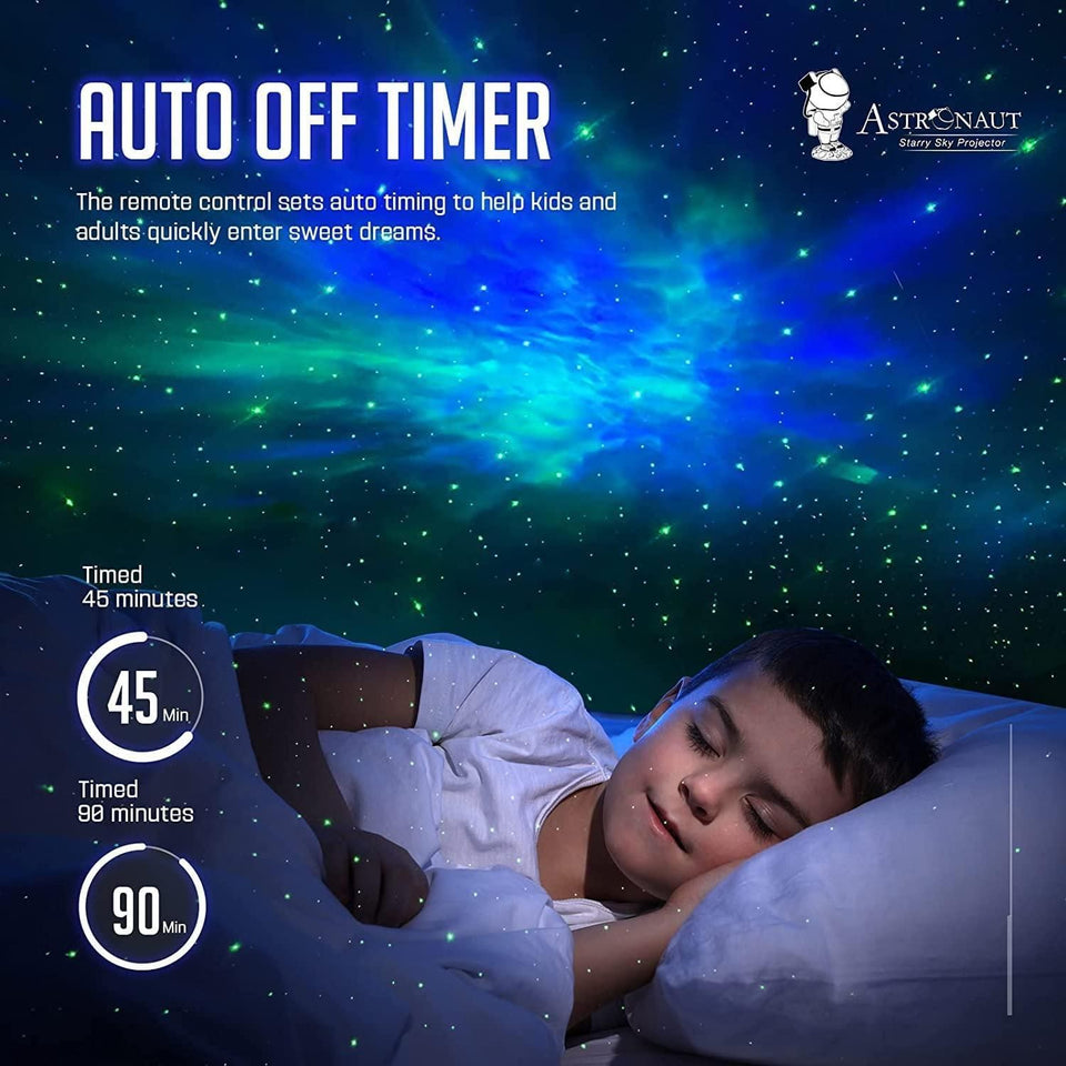 AstroGlow | Astronaut Galaxy Projector - 360 Magnetic Head Rotation, Remote Control
