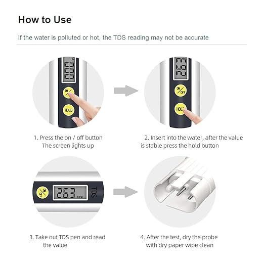 SipTrack TDSGo Water TDS Meter Tester