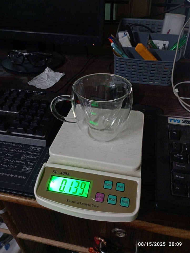 Amora High Borosilicate Heart Shape Double Wall Glass (Pack of 1)